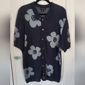 Art of Rhetoric Retro Grampa Button Down Lightweight Sweater